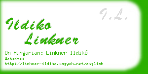 ildiko linkner business card